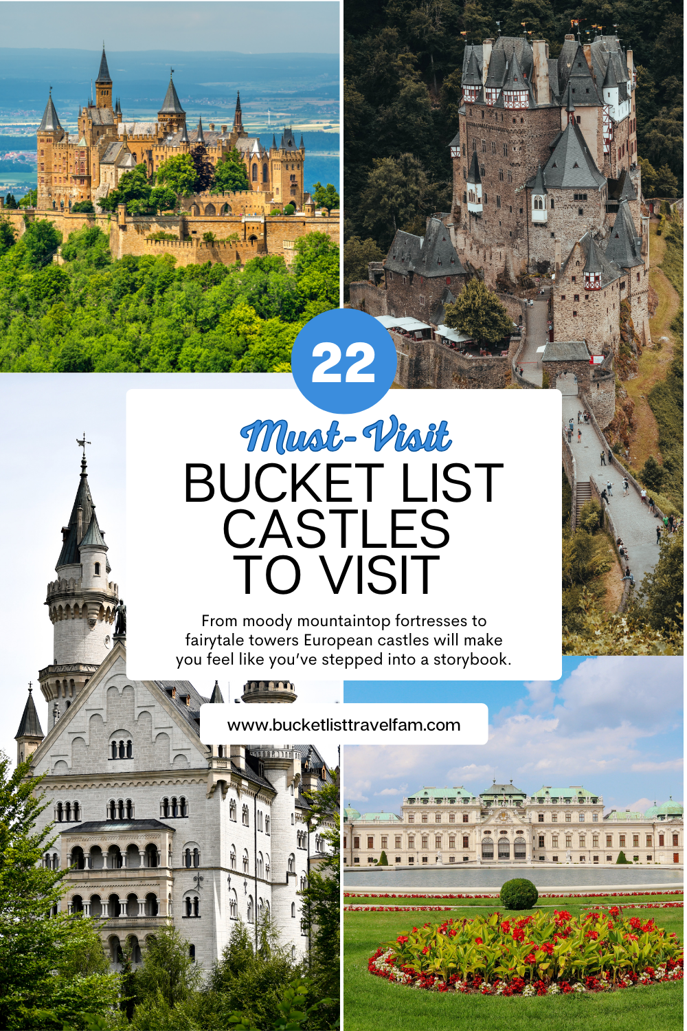 🏰 Bucket List Castles to Visit at Least Once